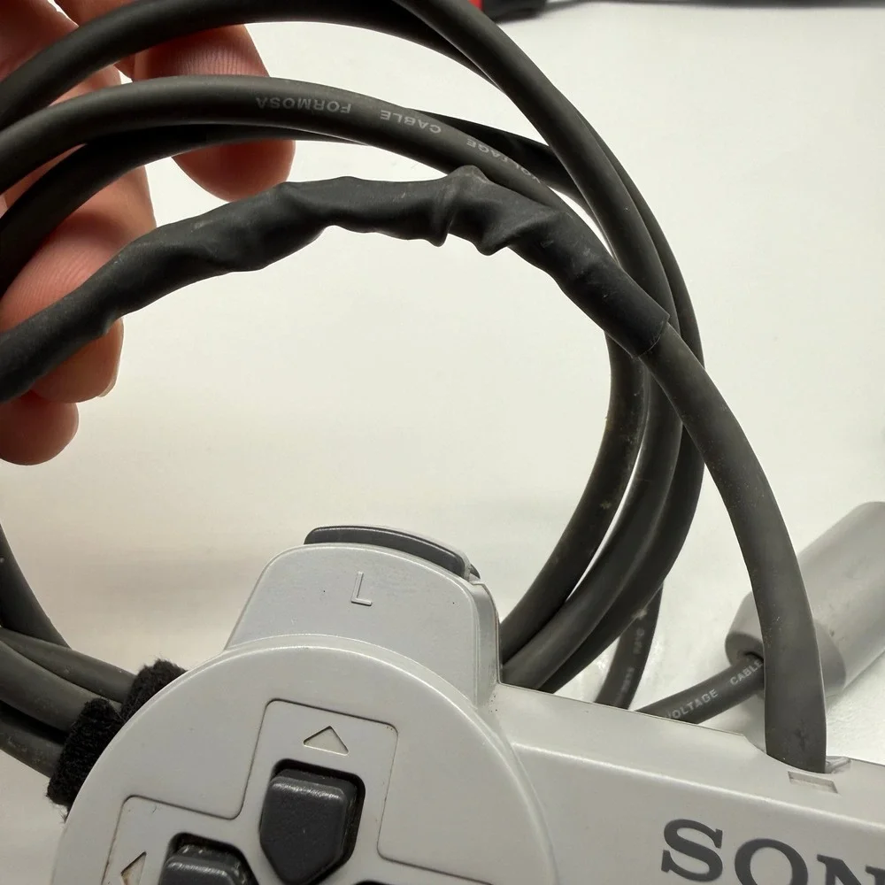 Sony PlayStation 1 Console SCPH-9001 Gray Bundle Controller Cables - TESTED